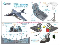 QD+48438   3D Декаль интерьера кабины Су-25СМ/СМ3 (Звезда/Quinta Models/Arma Models) (attach3 85063)